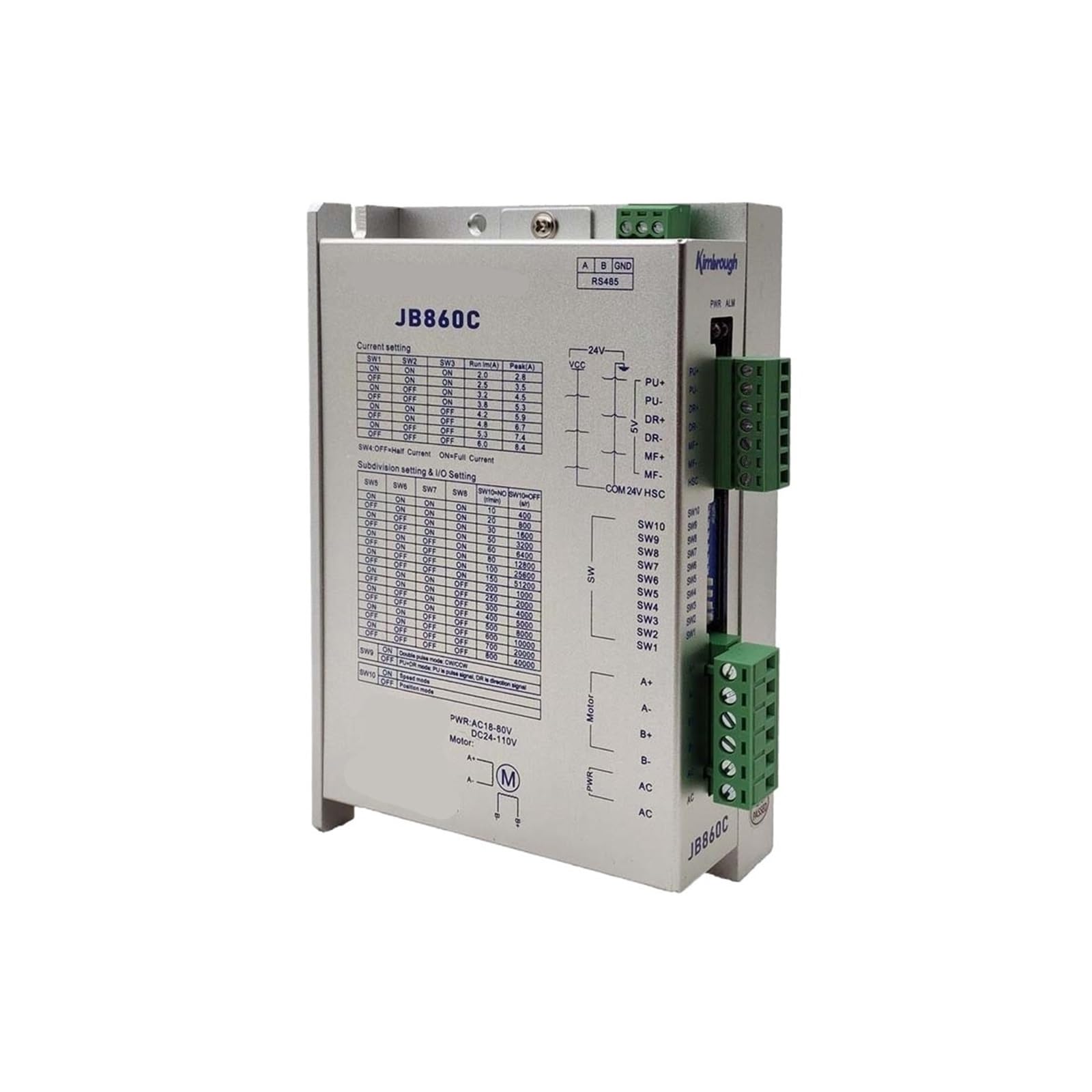 Controlador de Motor Paso a Paso 86 bifásico CA 18-80 (CC 24-110 V) con función de E/S