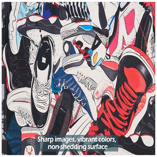 Tapete decorativo estampado de zapatillas 5' x 7' miniatura 5