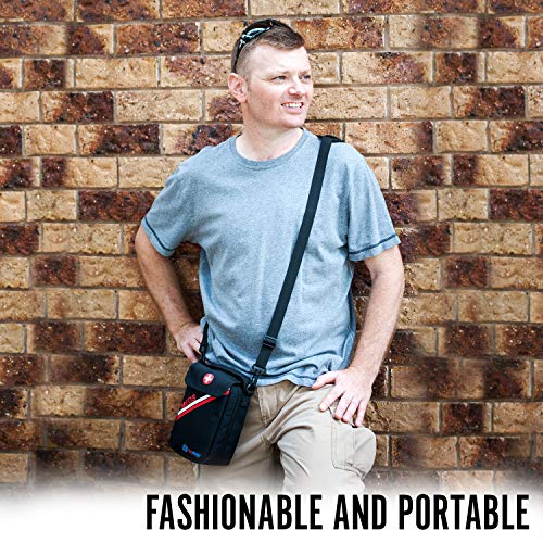 PracMedic Bags Lockable, Insulated, Travel Medicine Bag- Holds Epipens, Auvi-Q, Asthma Inhaler & Spacer or Diabetic Supplies, Your Personal Medicine Organizer- Grab and Go with T-MEDS Bag (Black)