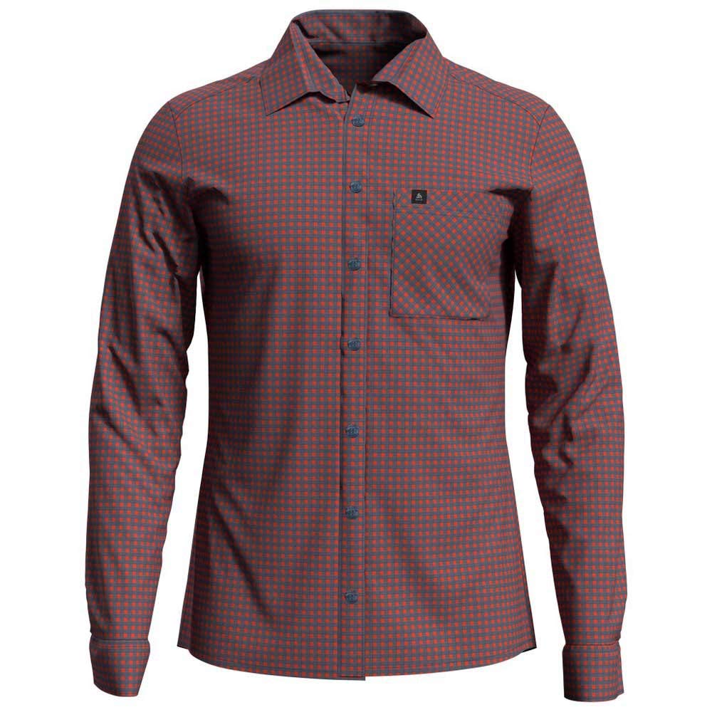 Odlo Herren Nikko Check Herren Langarm- Hemd