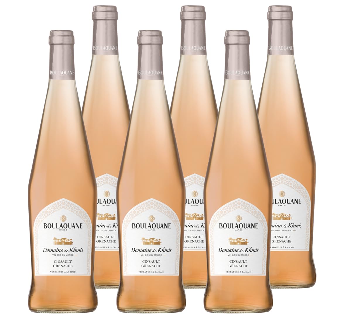 Boulaouane Domaine de Khmis - Vin rosé du Maroc - Lot de 6 bouteilles x 75cl