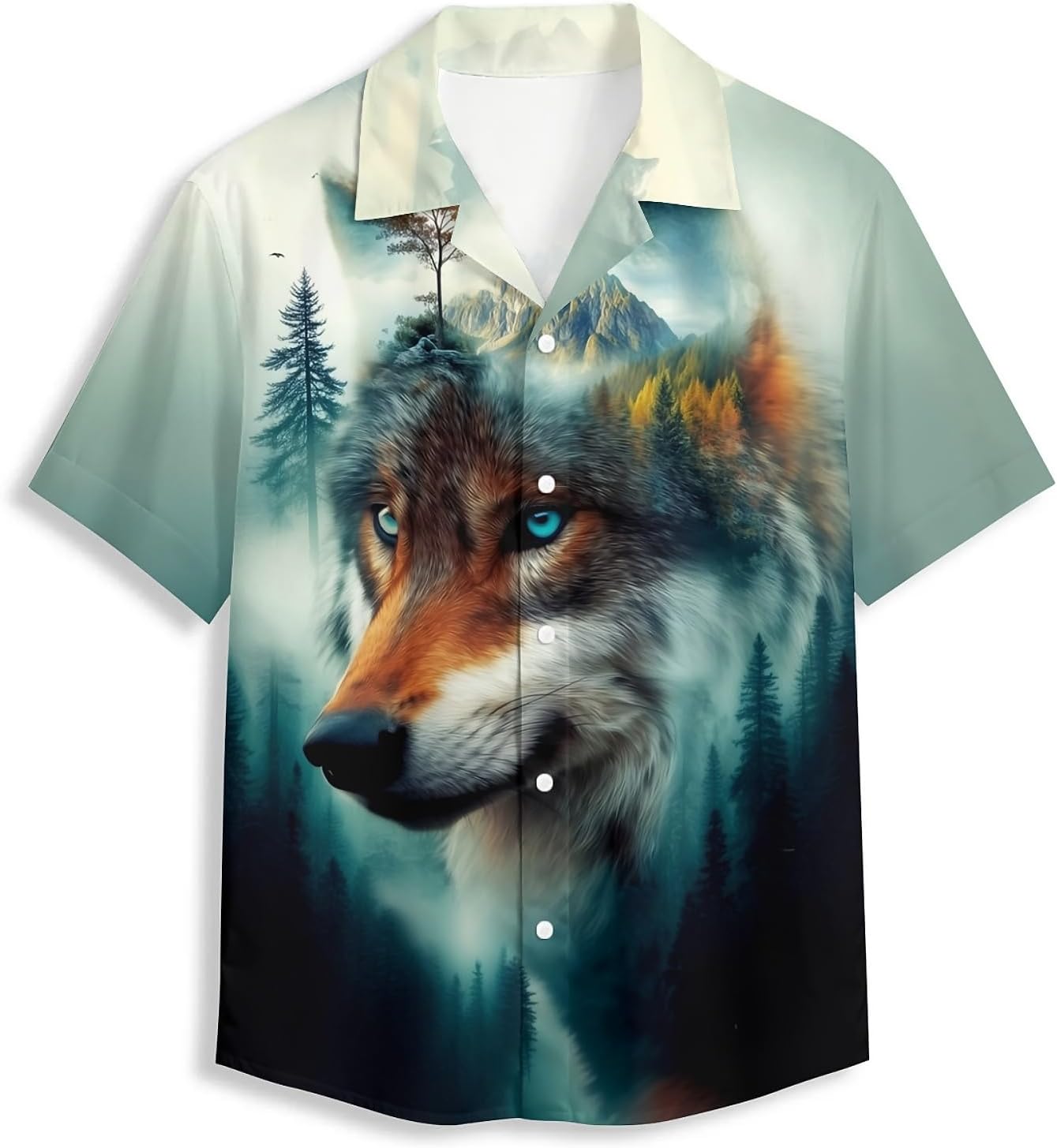 Skull Mens Funny Hawaiian Shirts Summer 3D Graphic Button Down Short Sleeve Tropica...