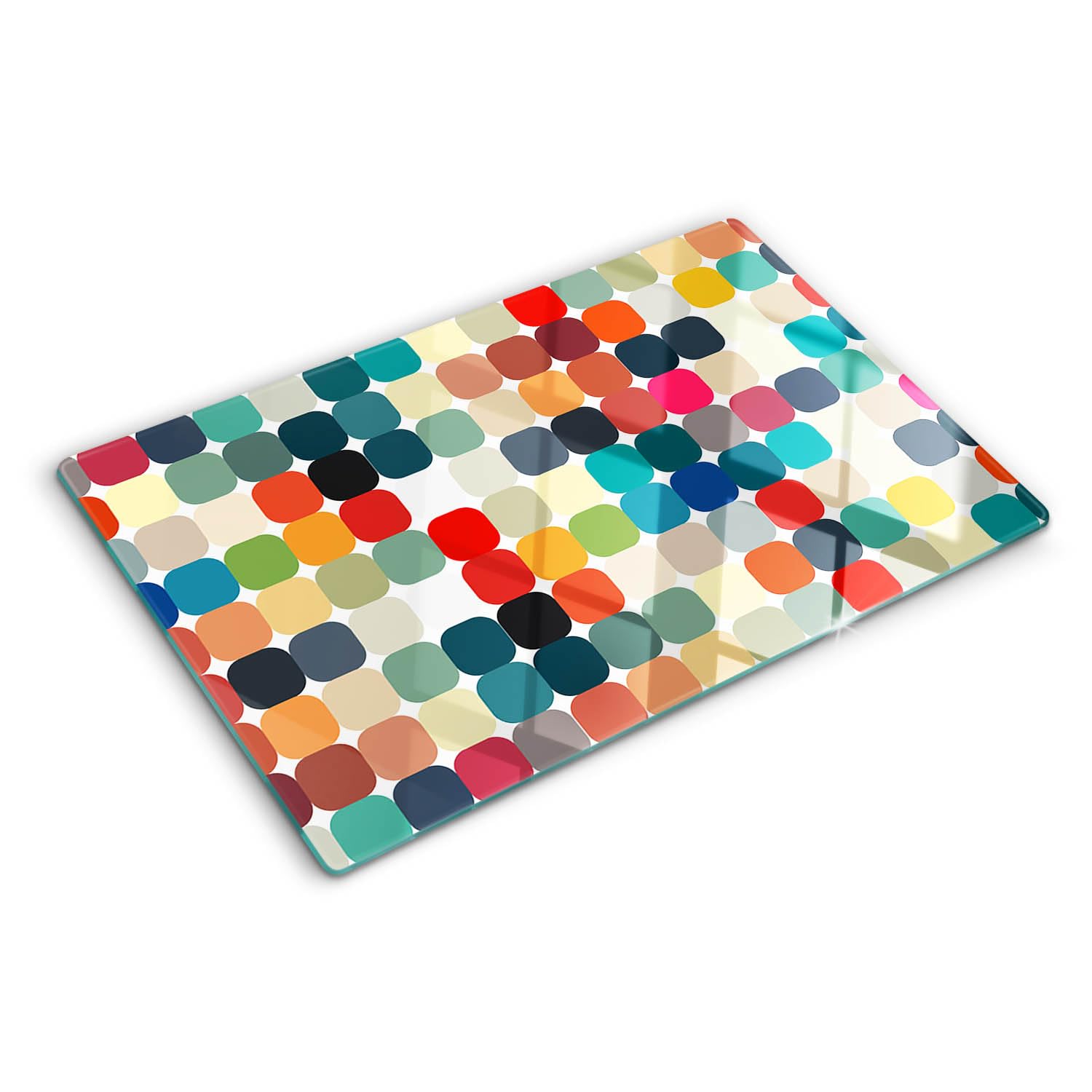 Planche à découper en verre 80x52 cm résistante à la chaleur avec ses bords polis sécurisés