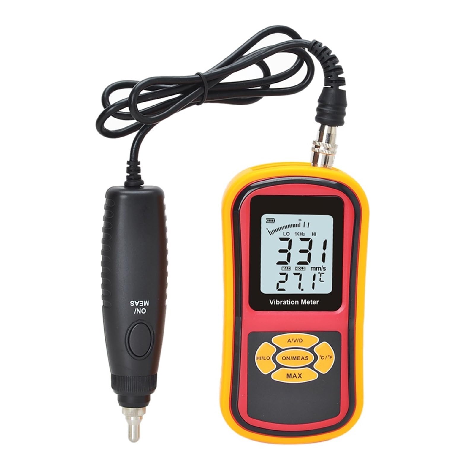Gqnblvhzupdm One Color Vibration Tester Gm63b Vibration Meter Visually Display Measurement Value And Status For Long-Term Use