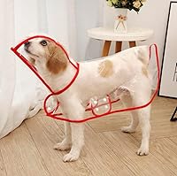 Vista 5 de Impermeable para mascotas, impermeable para perros pequeños, impermeable, para cachorros, ropa impermeable transparente para perros pequeños, gatos