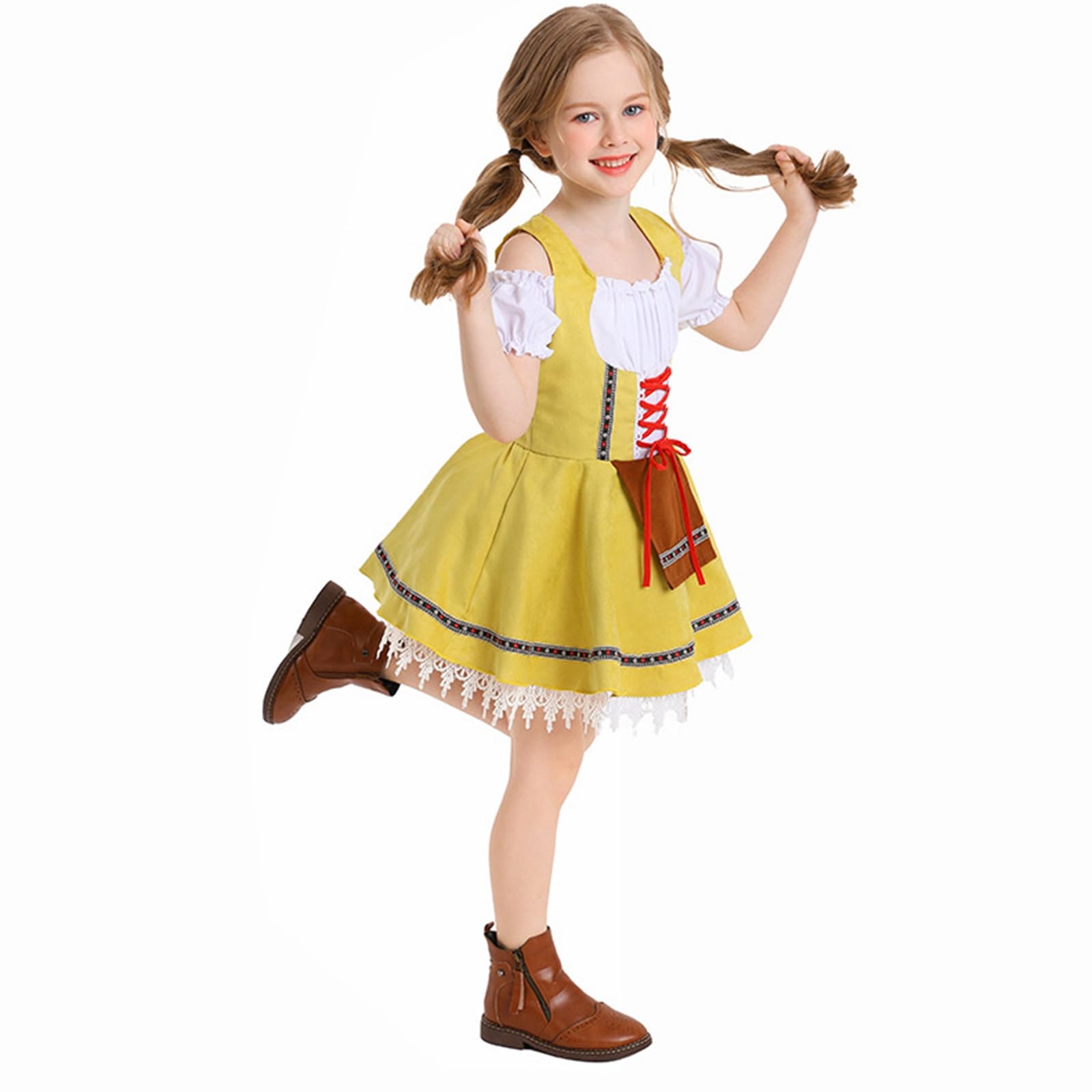 Genérico Disfraz Halloween NiñA Bebe - Conjunto de falda corta de color para disfraz de festival, festival europeo de la cerveza, para niña