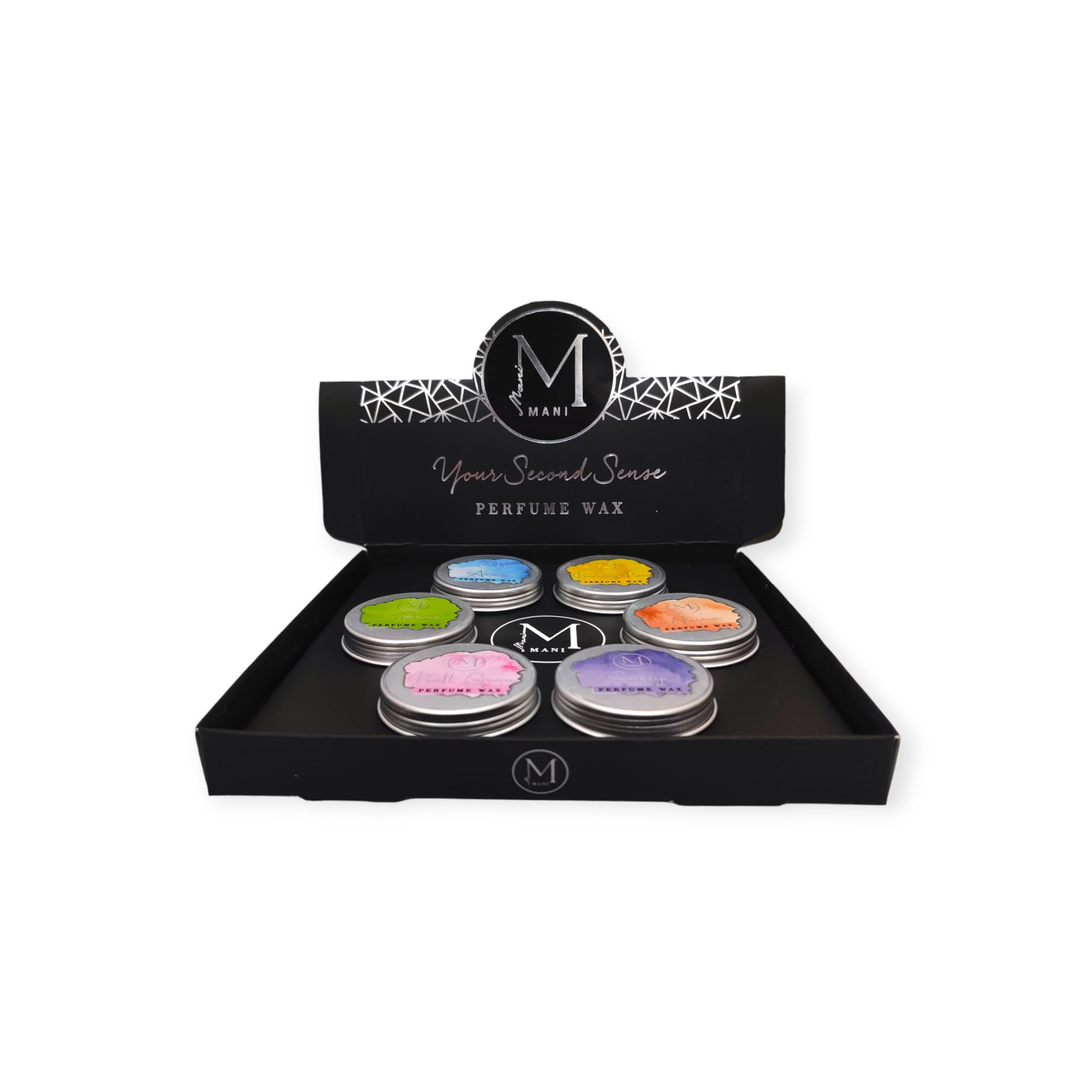 Mani Solid Perfume or Perfume Wax Set for Women Pack of 6 Halal and Long Lasting fragrances