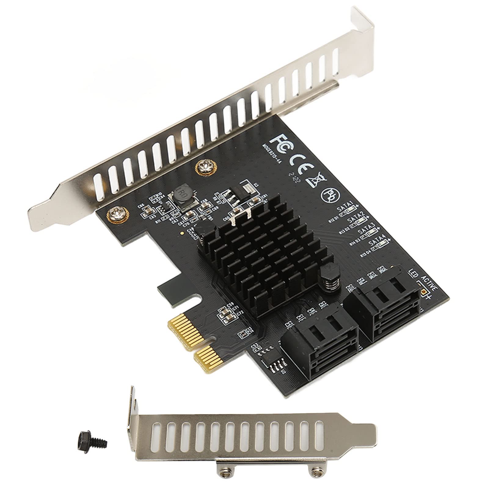 Carte d'extension PCI Express vers SATA3.0 4 ports et vitesse 6 Gbit/s