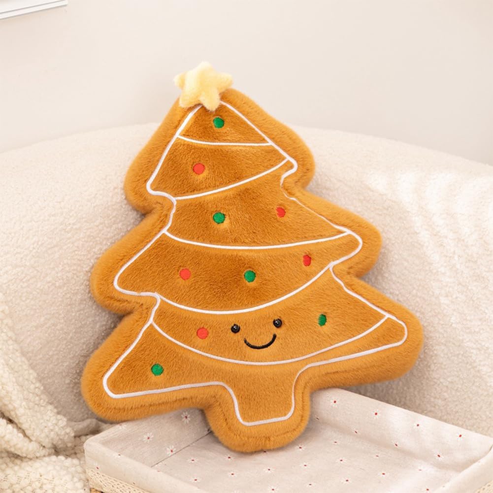 Coussins de Noël en peluche texturée et décorations de Noël haut de gamme - 8
