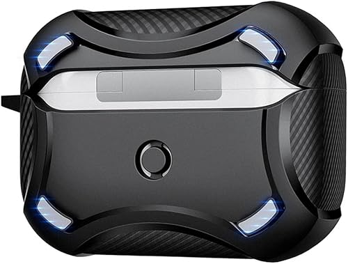 Miniatura 2 de SaharaCase Cyber Armor - Funda para Apple AirPods Pro 2 (2 generación) Robusta protección de cuerpo completo, agarre antideslizante, delgado con