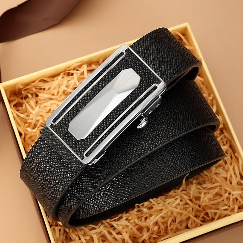JSEIAJB Belt Automatic Buckle Business Young And Middle-aged Leather Belt Casual Pants Belt2