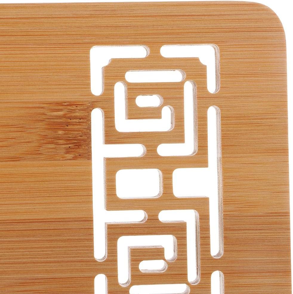 Hollow Design Bamboo Reading Rest Cookbook Holder for