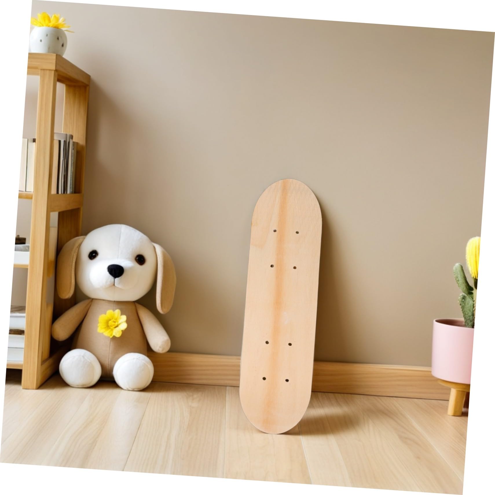 Mini Tabla de Skate en Blanco 7 Capas Madera 3 Piezas