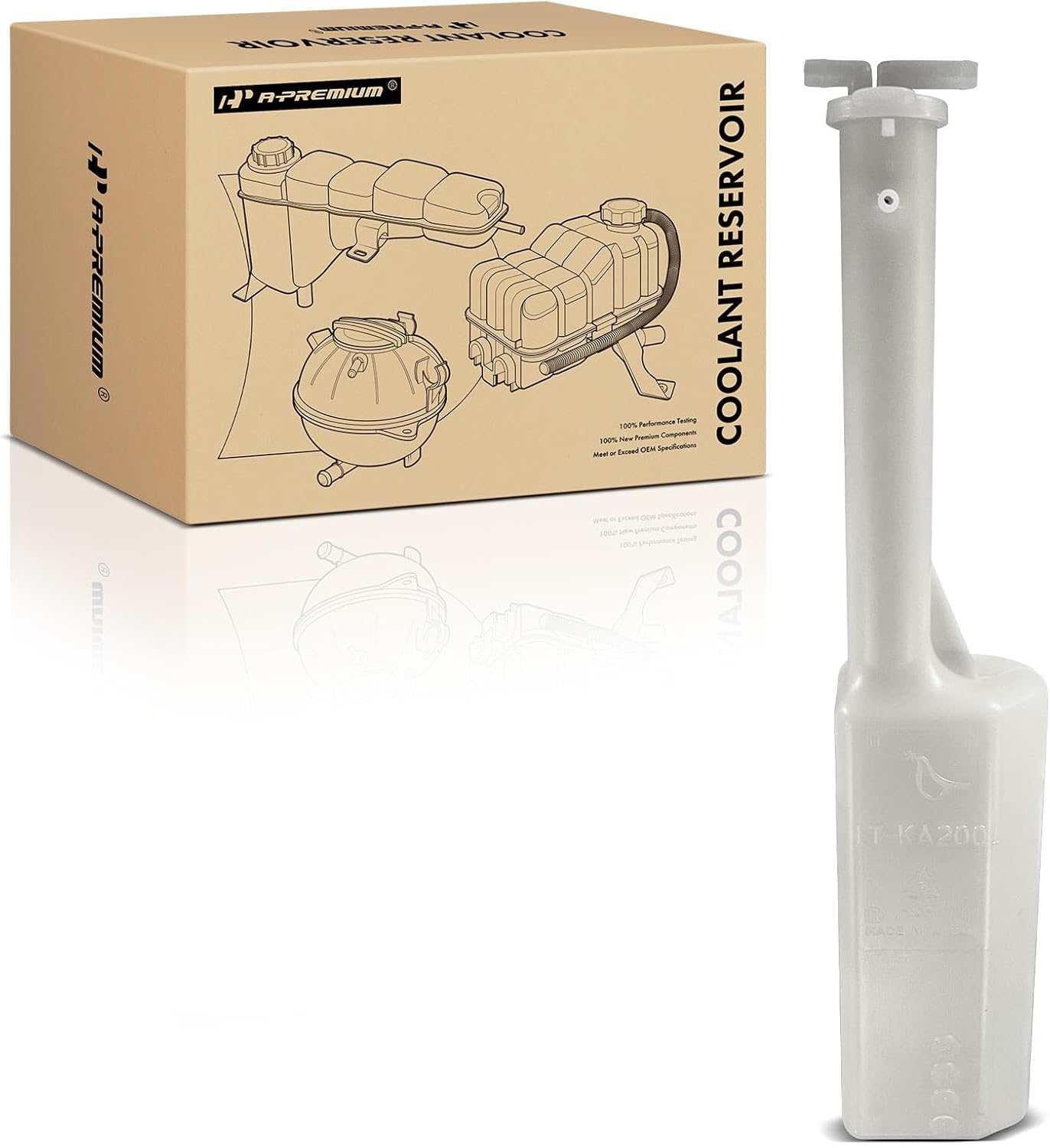 A-Premium Engine Coolant Overflow Recovery Reservoir Tank with Cap Compatible with Kia Spectra 2004-2006, Spectra5 2005-2009