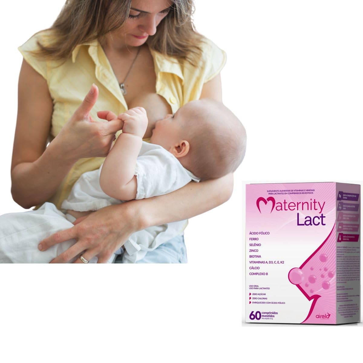 Maternity Lact 60cp Vitamina Gravidas Gestantes Lactantes Completa Kit 2 em promoção! Veja a oferta e mais achadinhos de Vitaminas & Suplementos 4 Hoje é o melhor dia para comprar Maternity Lact 60cp Vitamina Gravidas Gestantes Lactantes Completa Kit 2 com aquele preço maroto! Promoção! Aproveite a oferta! 4