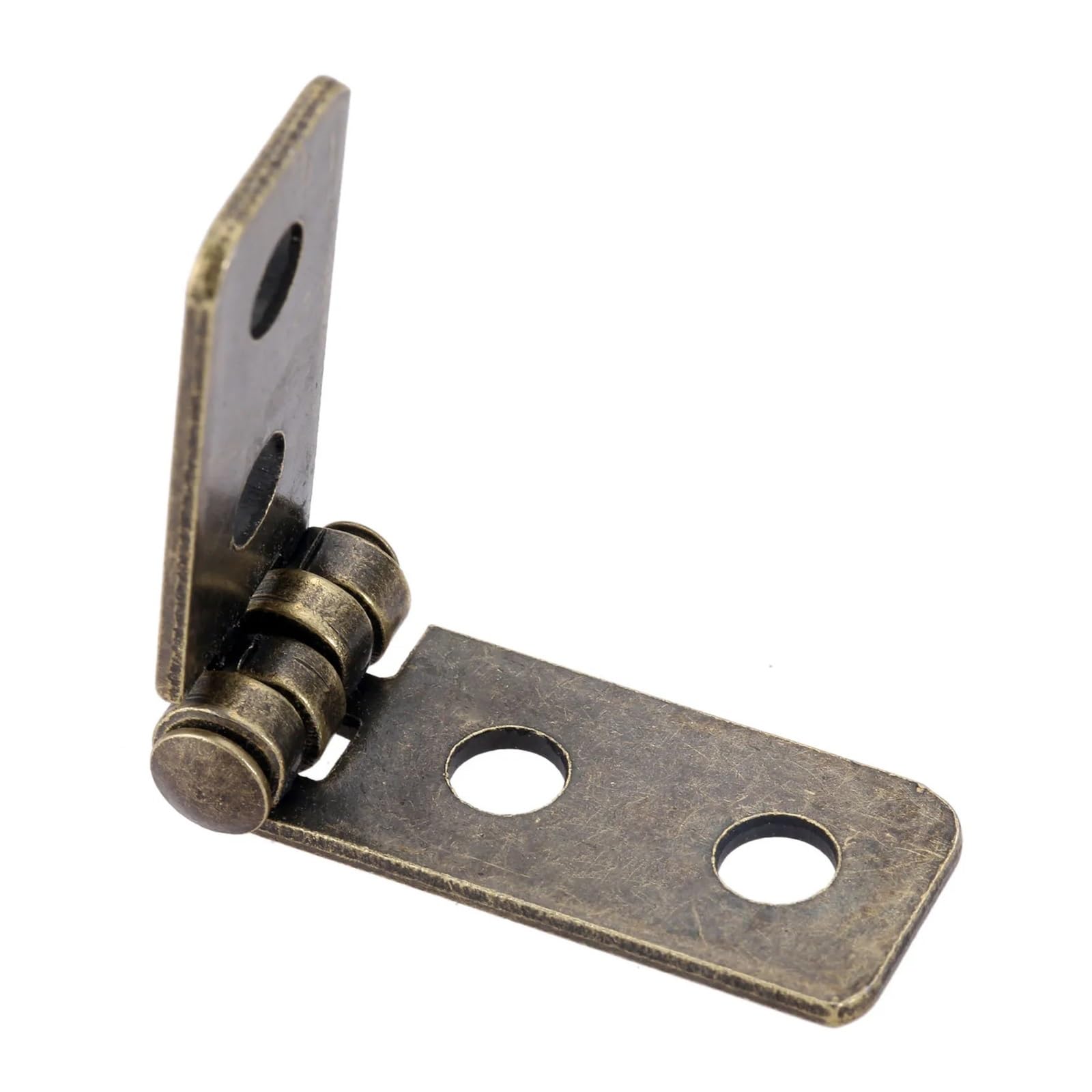 Wkfbifly One Color 2Pcs Antique Bronze Hinges With Screws Perfect For Door Wardrobe Cabinet Suitcase Vintage Jewelry Chest Zinc Alloy 58 * 13Mm