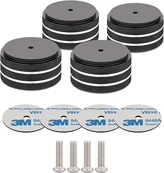 Amazon | Monosaudio 4Pcs インシュレーター スピーカー オーディオ用