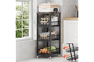 Versatile Storage Rolling Cart with Drawers