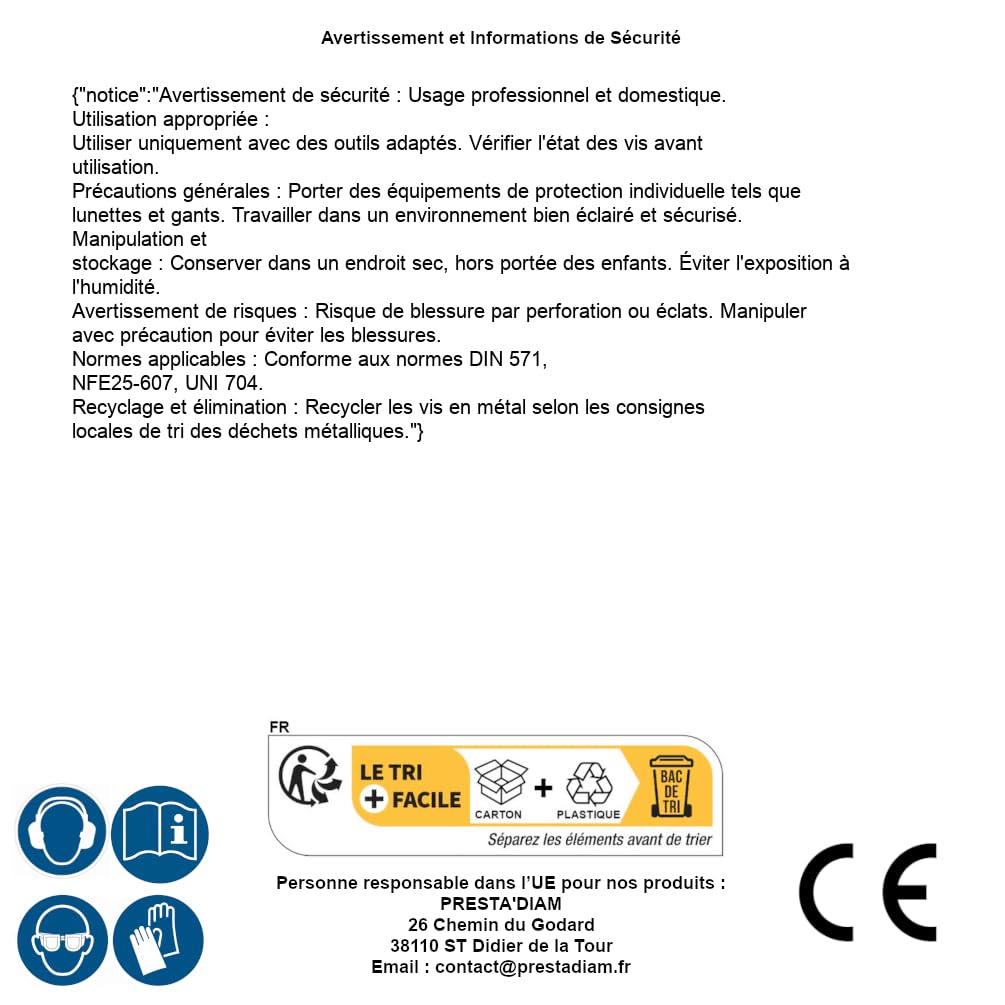 50 Vis à Bois Tête Hexagonale Tirefond 10 x 70 mm - DIN 571 - NFE25-607 - UNI 704 - Inox A2 - D-Work
