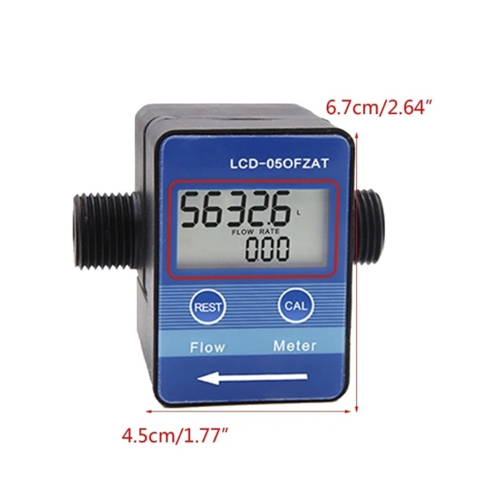 Flow Sensor Meter Digital Pipeline Water Flow Flow Meter Electronic Digital Flow-Meter Plastic Liquid 2.3-3.3V