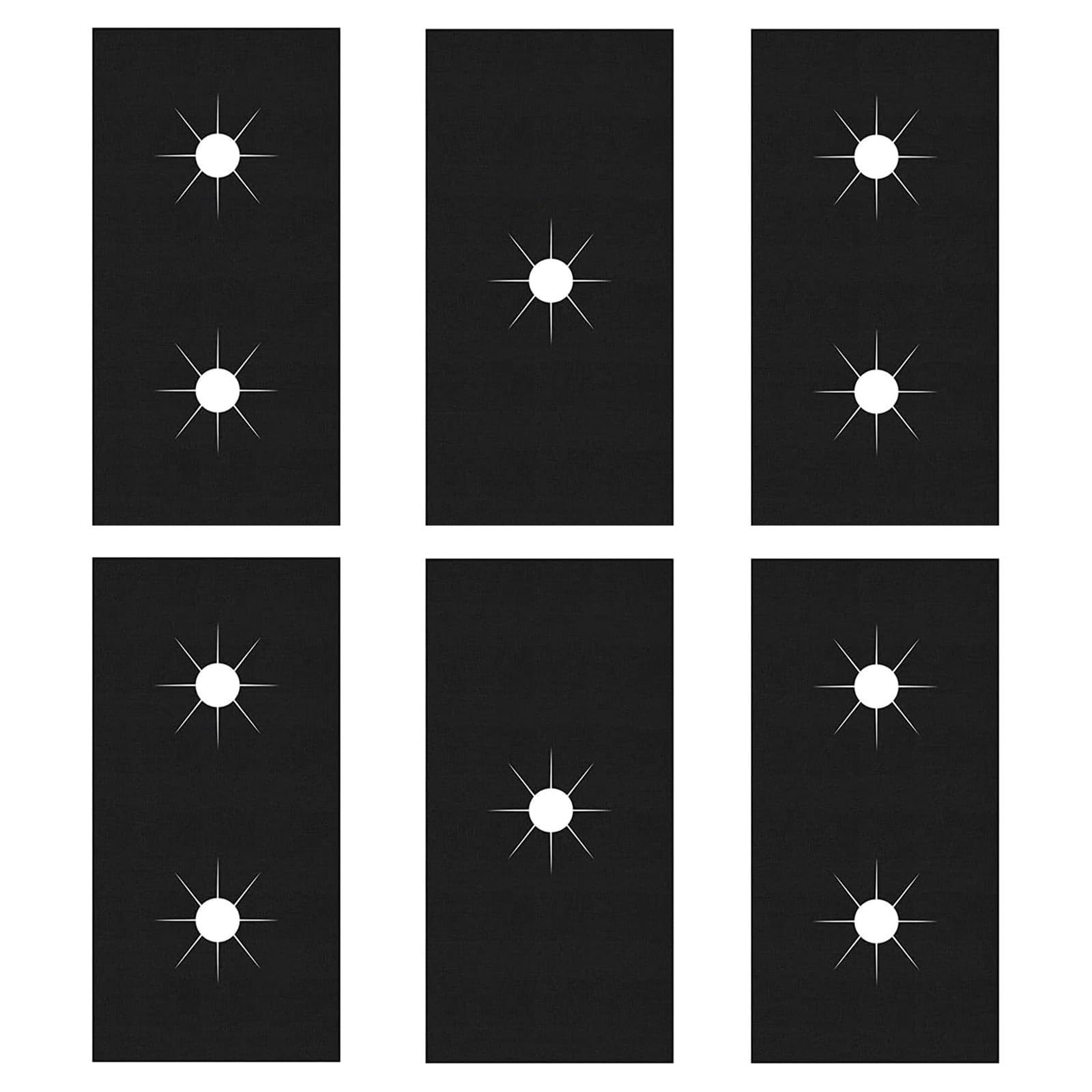 3-Piece Set of Gas Stove Guards, Easy-Clean and Reusable Stove Surface Shields, Heat-Resistant Liners for Gas Range, Protective Burner Covers for Gas