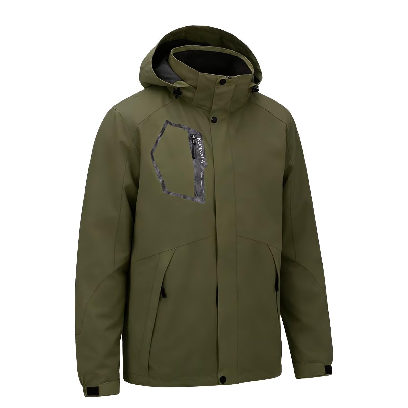 Men's Rain Jacket Waterproof Lightweight Hood jackets for Hiking Cycling Travel Raincoat S-6XL