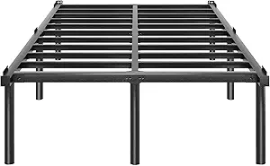 20 Inch Tall Platform Bed Frame King Size Metal Bedframe No Box Spring Needed Heavy Duty Mattress Frames High