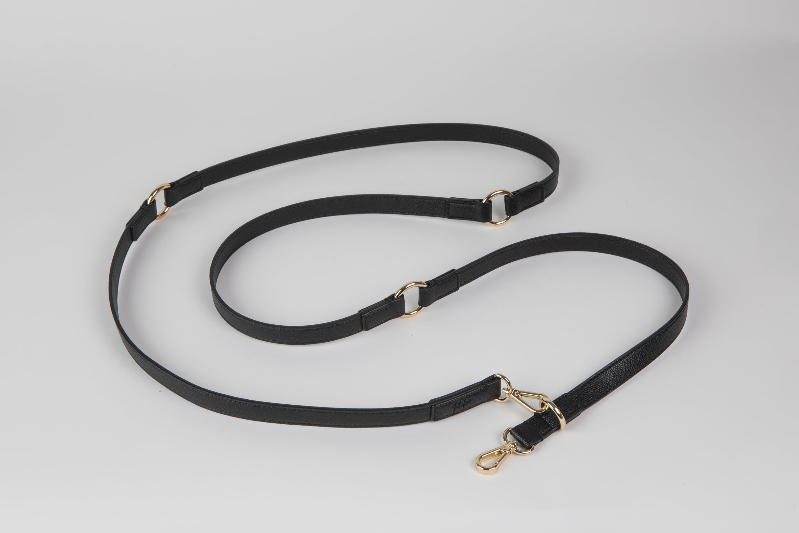 PHILIA Set Guinzaglio e Collare Elegante per Cane – Guinzaglio 2m + Doppio Collare Regolabile da Cucciolo ad Adulto in Pelle PU Premium – per Taglie Piccole e Medie