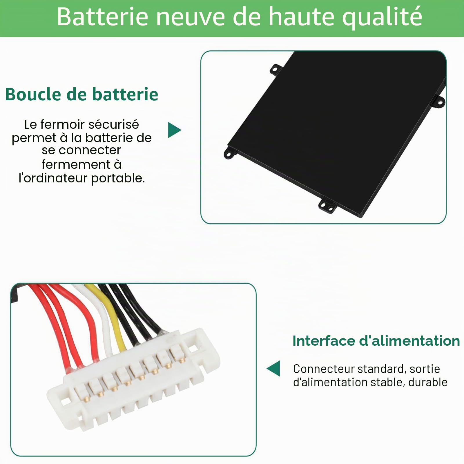 C41N1904 C41N1904-1 Batterie de remplacement pour ordinateur portable Asus Zenbook 13 UX363EA UX363JA UX393EA UX325EA UX325JA 14 UX425EA UX425JA UM425IA UM325SA BXX 325EAA. VivoBook S14 S435