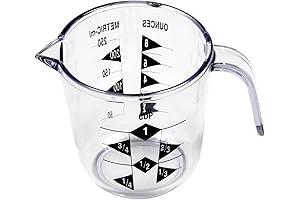 Chef Craft Select 1-Cup Clear Plastic Measuring Cup: Precise Measurement and Durable Convenience
