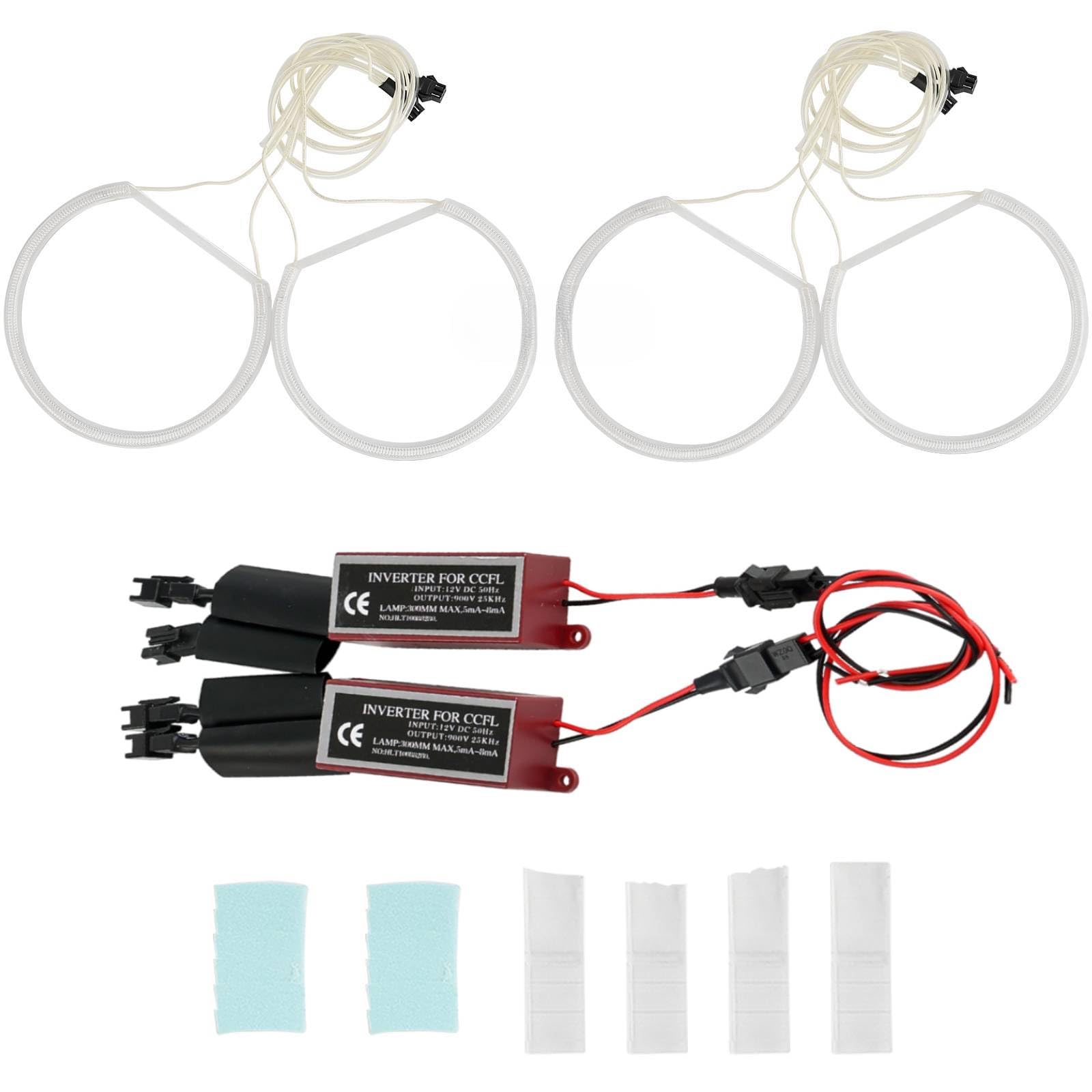 AUTOXBERT Angel Eyes Halo-Ring-Set für BMW E46 E36 E38 E39, 12V 6000K Hohe Helligkeit Weißes Licht
