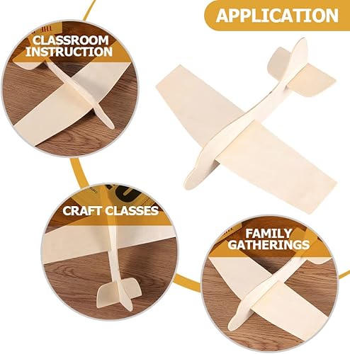 Miniatura 9 de 20 unidades de avión modelo de madera, aviones de madera, kits de aviones de madera de Balsa, avión de juguete de madera, avión de artesanía para