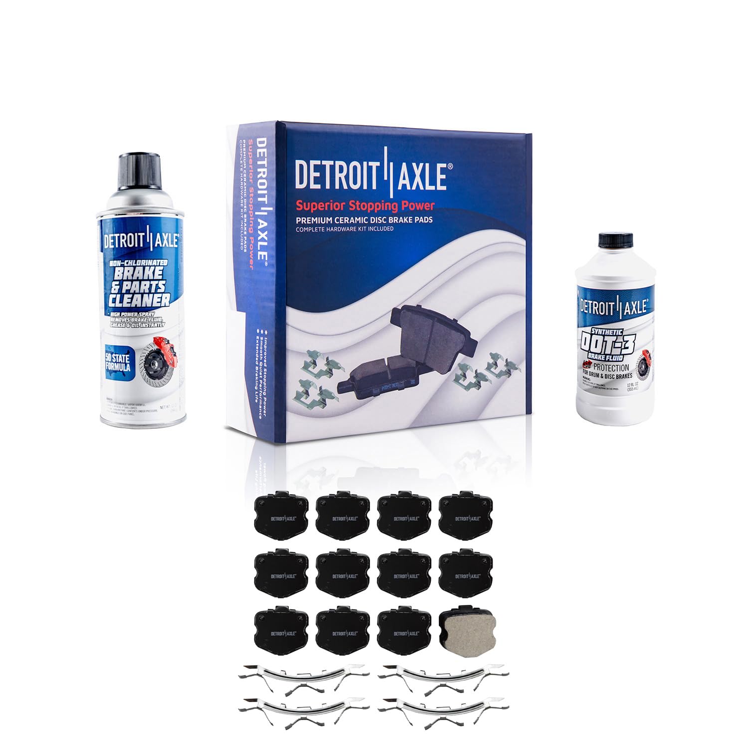 Detroit Axle - V8 7.0L Front Brake Pads for 2006-2008 Chevrolet Corvette