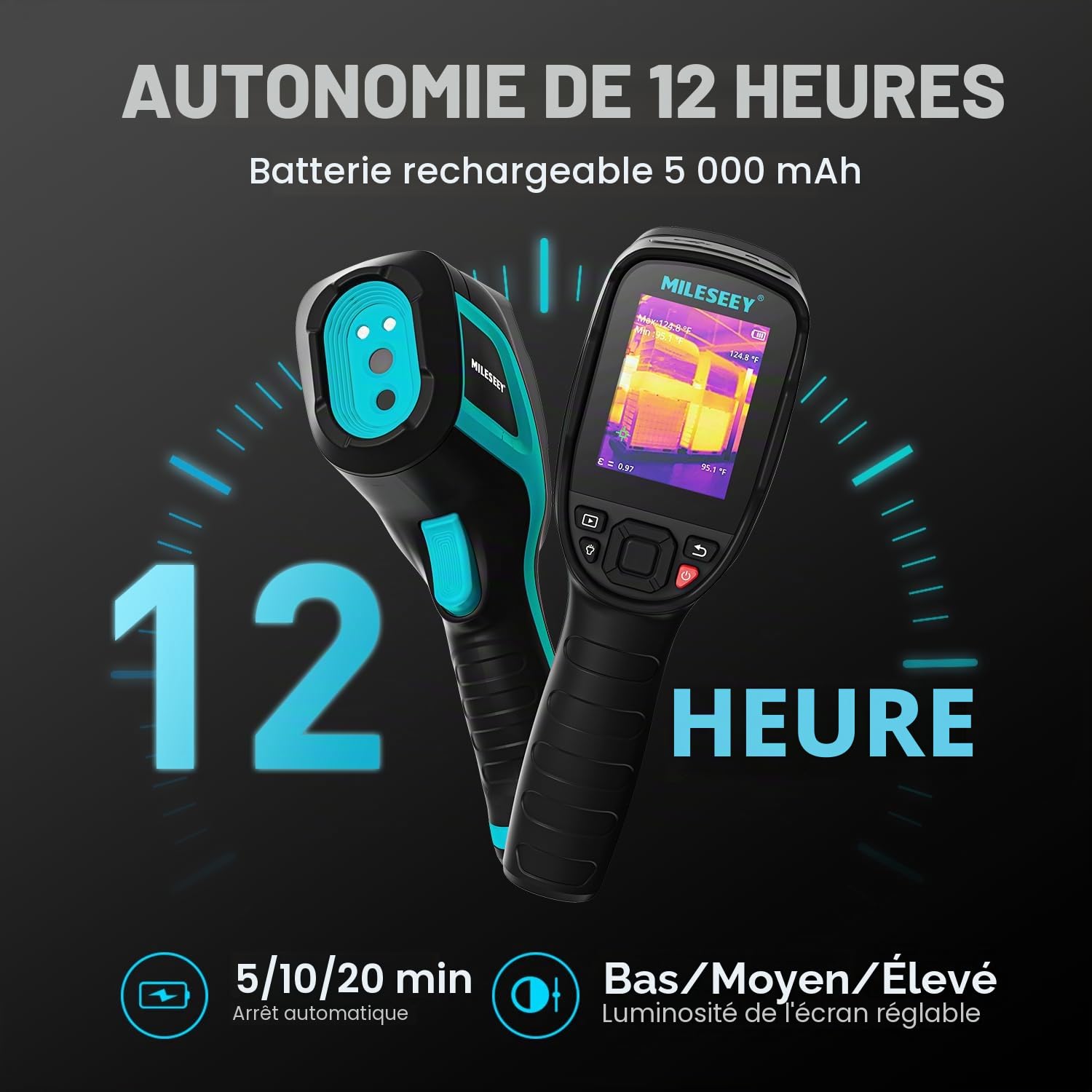 Mileseey Caméra Infrarouge TR256E, 256 x 192 IR Thermique