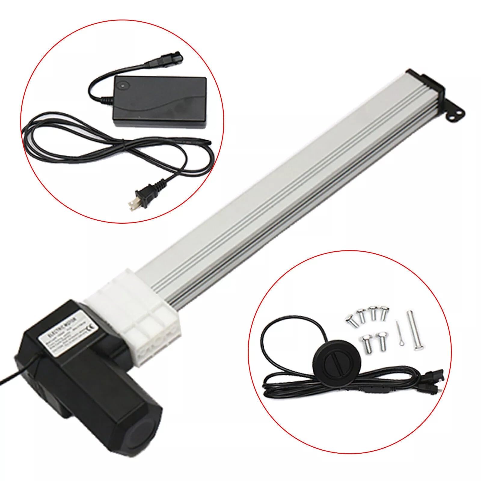 Azionamento lineare 24 V DC motore lineare Actuator 330 mm Hub motore elettrico, reclinabile motore di sollevamento per azionamento elettrico, meccanismo di sollevamento 6000 N, adatto con classe di
