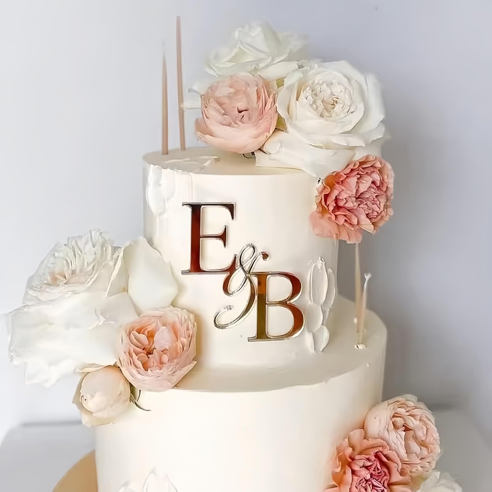 Topper Per Torta Per Matrmono, Topper Per Torta Personalzzato, Topper Per Torta Con Lettere - Foto 4