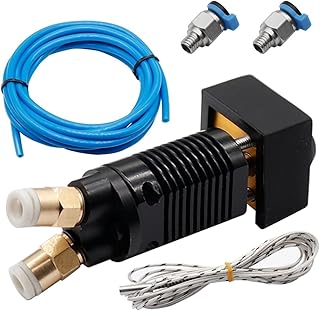 APAAZO 3D Printer 2 IN 1 OUT Hotend Kit Dual Color Extruder All Metal Extruder 0.4mm/1.75mm Compatible With TEVO/ALFWISE/Ender 3/CR-10 Upgrade (Color : 24V Kit)