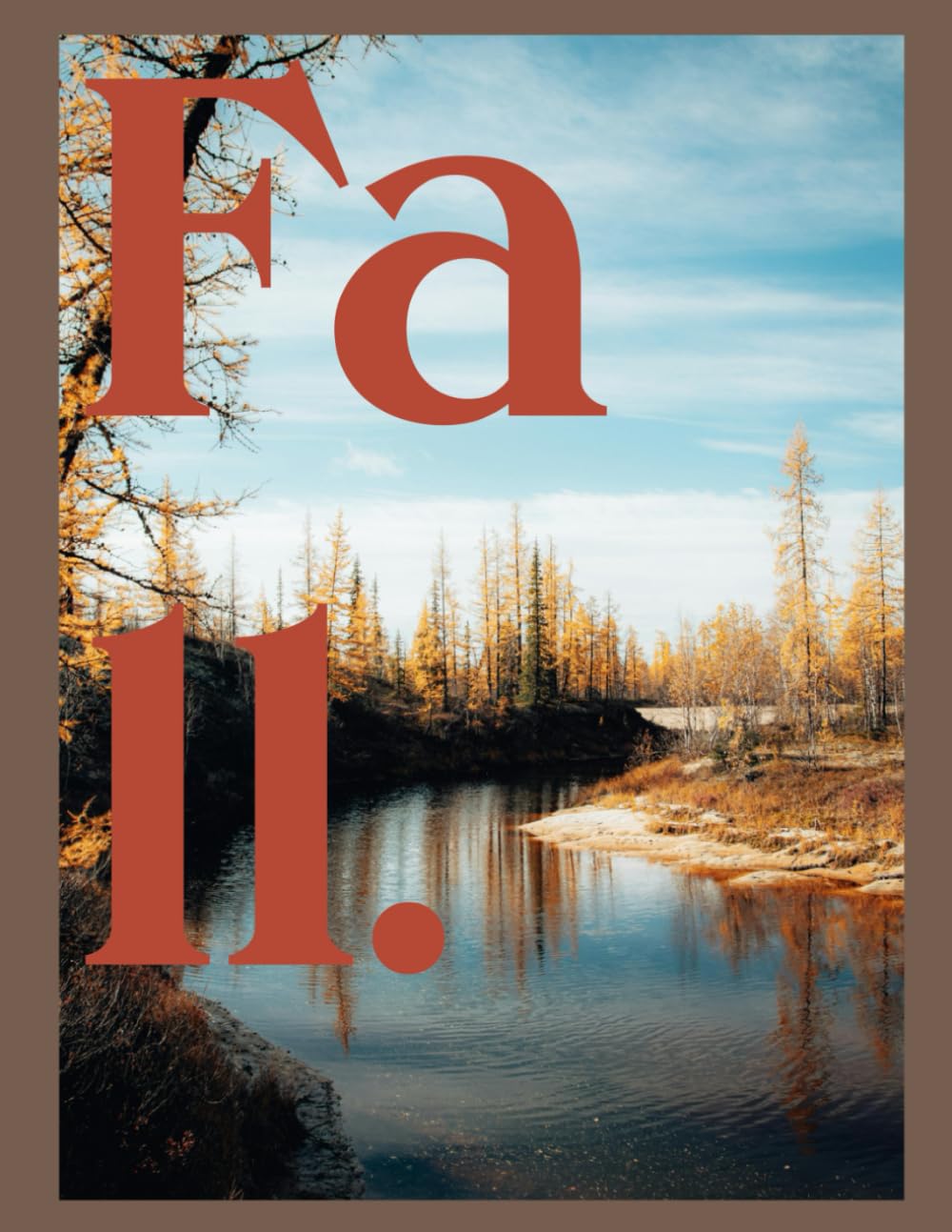 Livre photo automne pour habiller une table basse vide et réchauffer l'ambiance intérieure