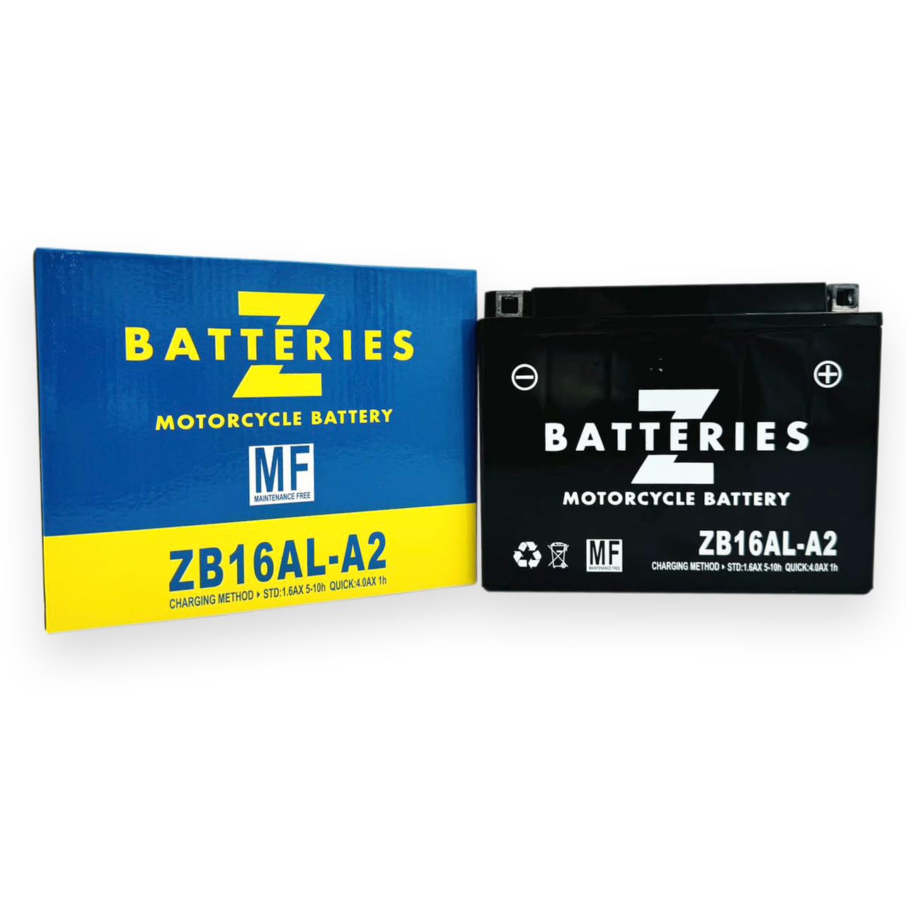 Amazon | Z BATTERIES バイクバッテリー YB16AL-A2 ユアサ 互換 ZB16AL