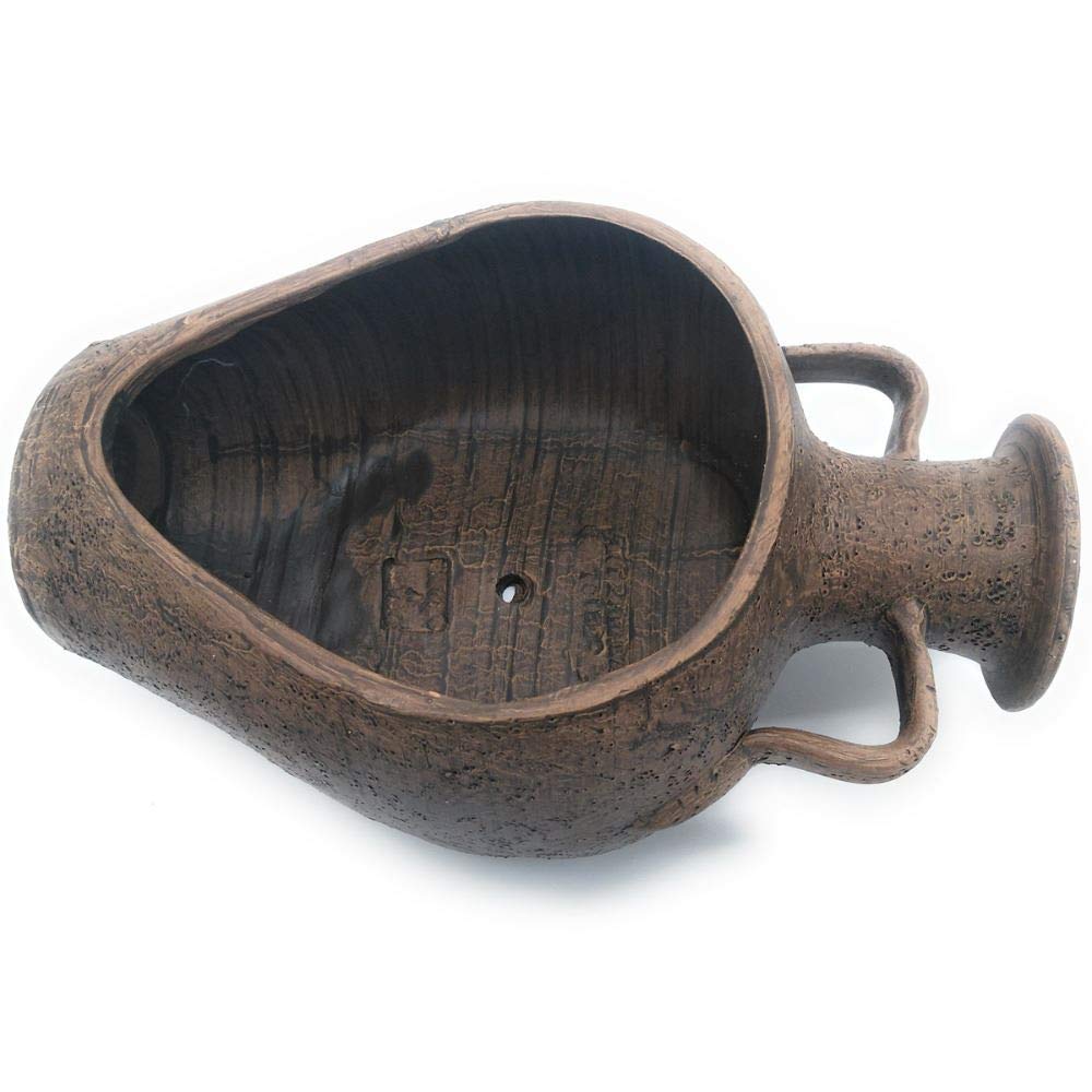 Maceta de barro rustica CANTARO TUMBADO G exterior e interior 38 cm