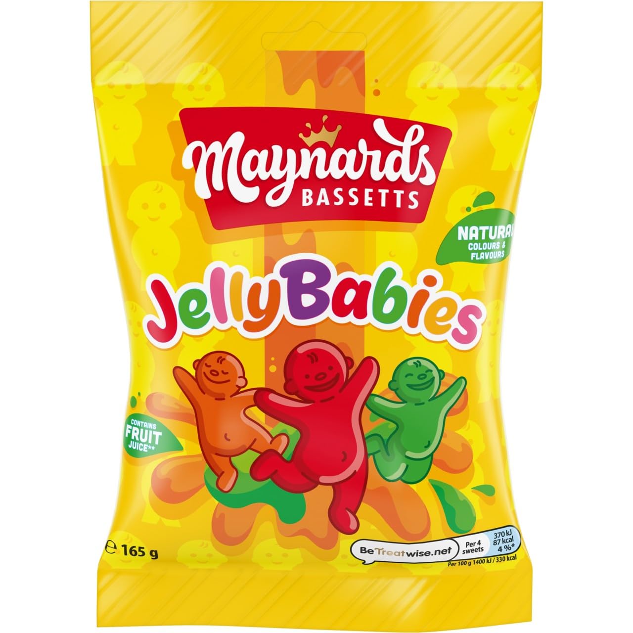 Maynards Bassetts Jelly Babies, Fruity & Chewy Classic Sweets, 165 g (Pack of 1)