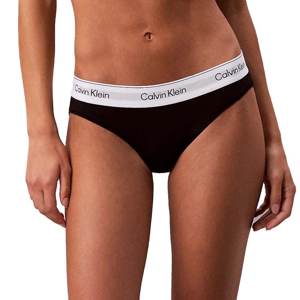 Calvin Klein Women's Bikini Set - Cotton Modal - Black - Medium