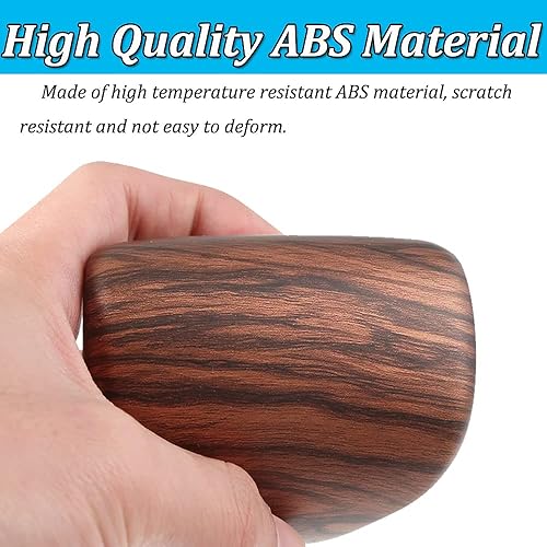 Miniatura 4 de CEBAT Cubierta de la cabeza de la palanca de cambios de grano de madera de durazno ABS, molduras interiores, accesorios adhesivos para Honda CR-V