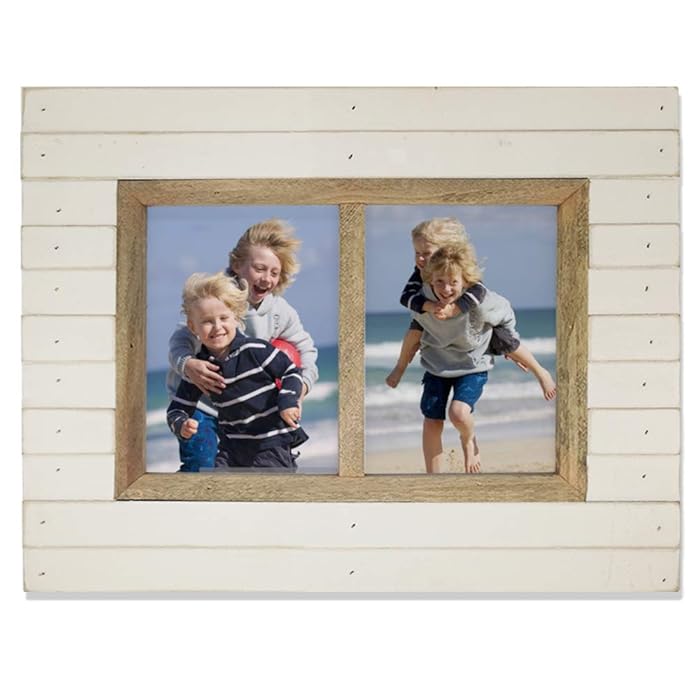 Buy icheesday 5x7 2Opening Wall Collage Picture Frames White Wood