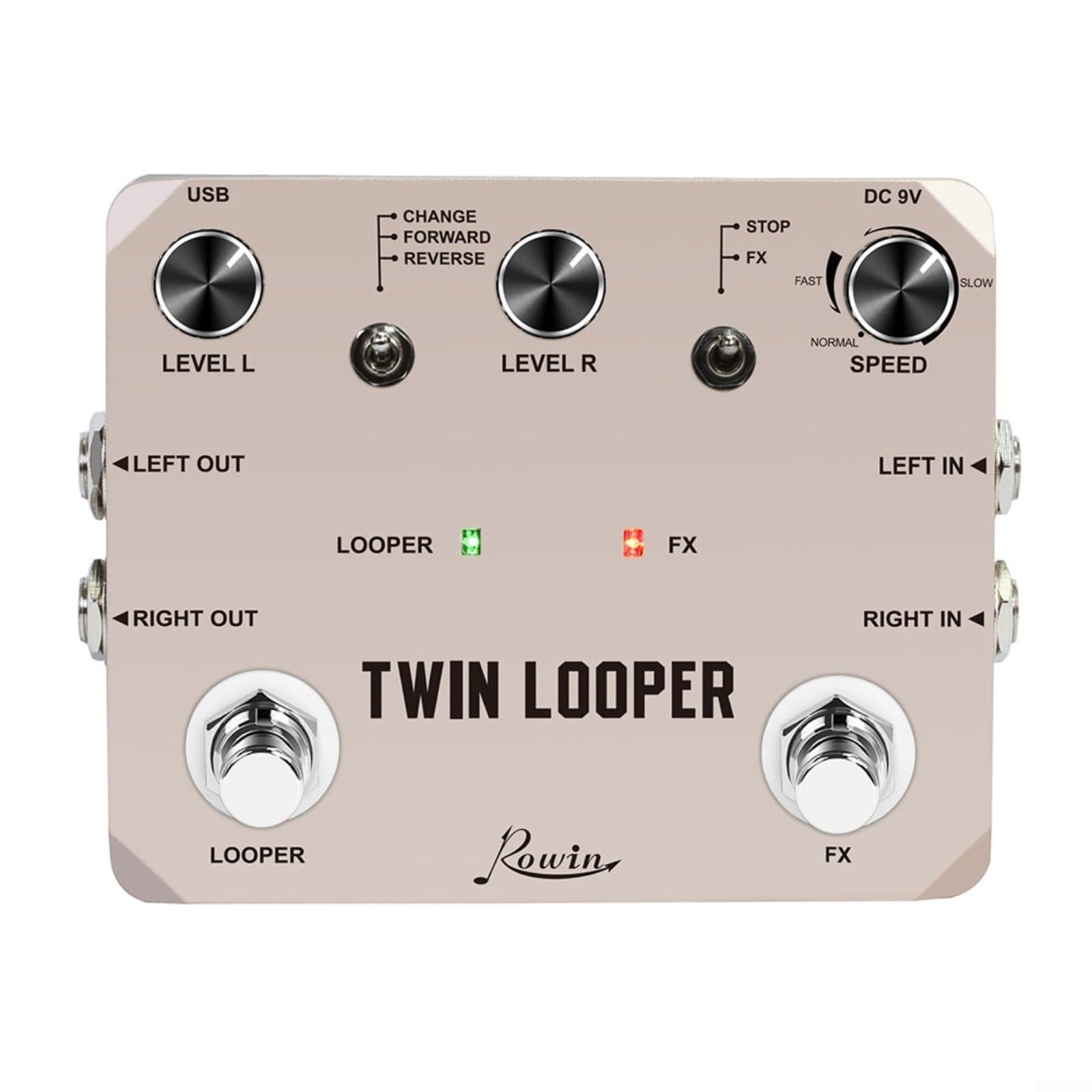 Looper Pédale, Rowin Looper Pédale d'effet guitare électrique, station Loop Station 11 types TimeTrue Bypass