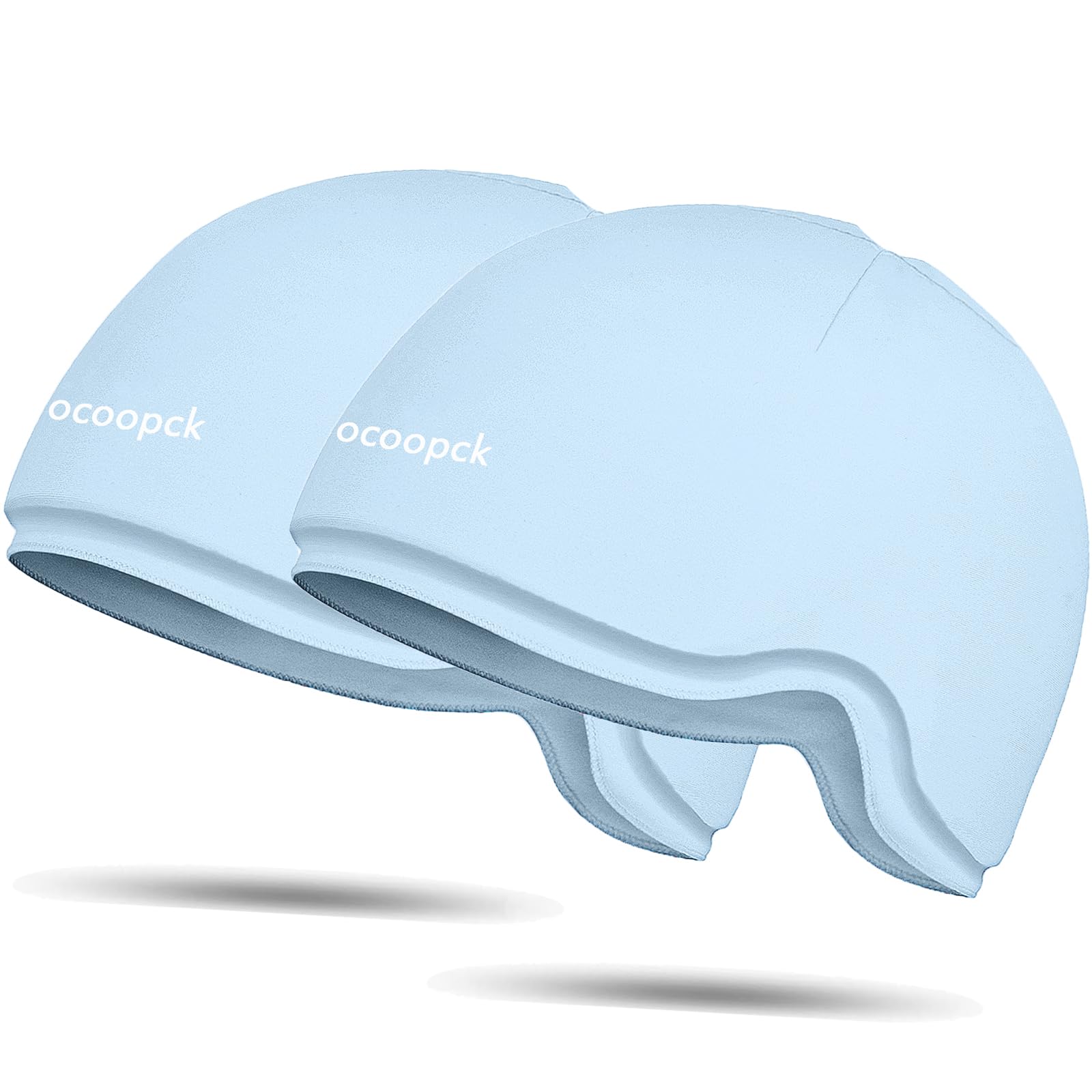 2 Packs Chemo Cold Cap for Chemotherapy, Migraine Relief Cap, Chemotherapy Must Haves for Women, Cold Compress Ice Pack for Head, Ice Pack for Headaches, Cooling Hats for Women, Blue, Chemo Relief