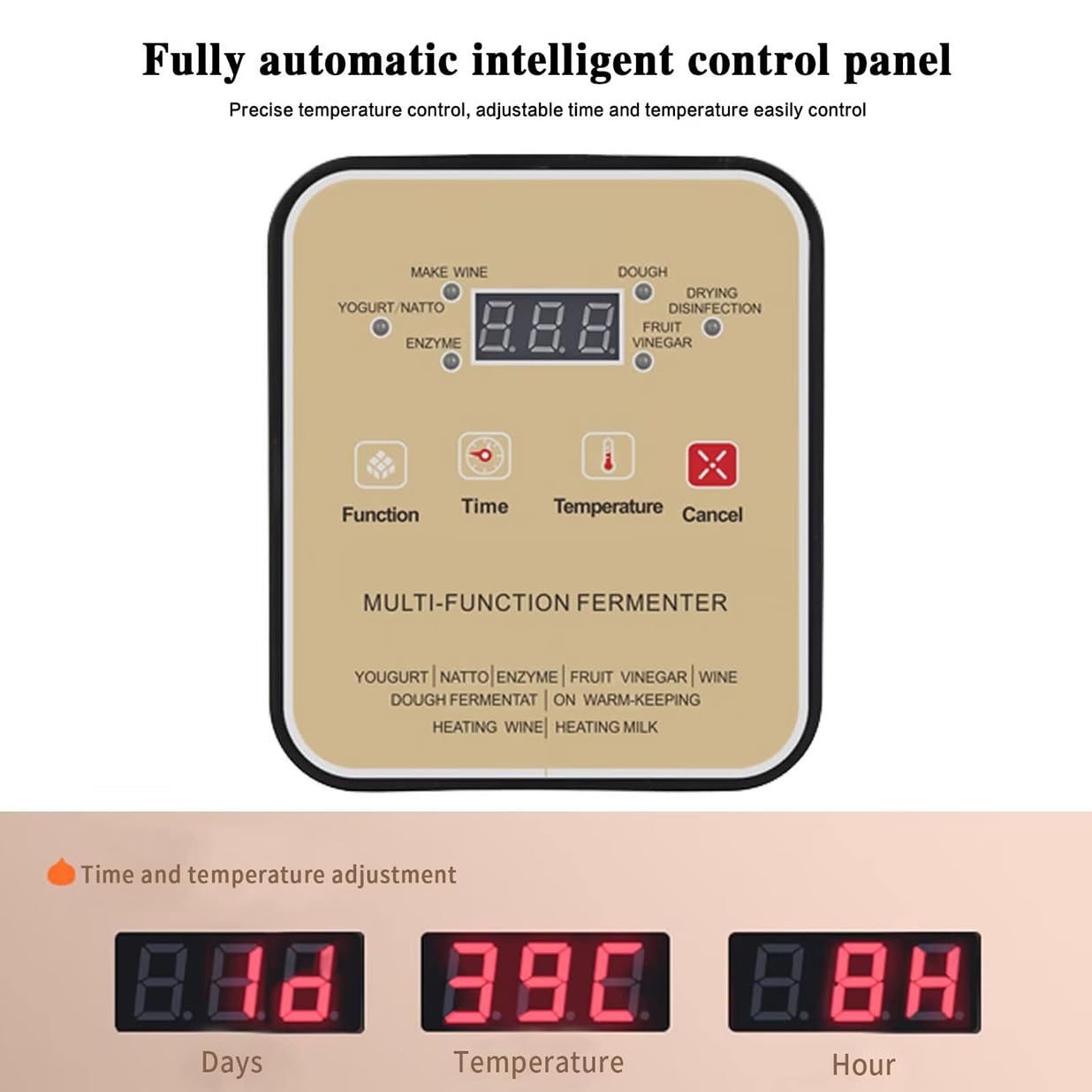 Komercyjna Maszyna Fermentacyjna O Pojemności 12L, Elektryczna Maszyna Do Robienia Jogurtu Fermentacja Ciasta Maszyna Do Fermentacji Wina Ryżowego Natto, Fermentator Jogurtowy O Mocy 100W