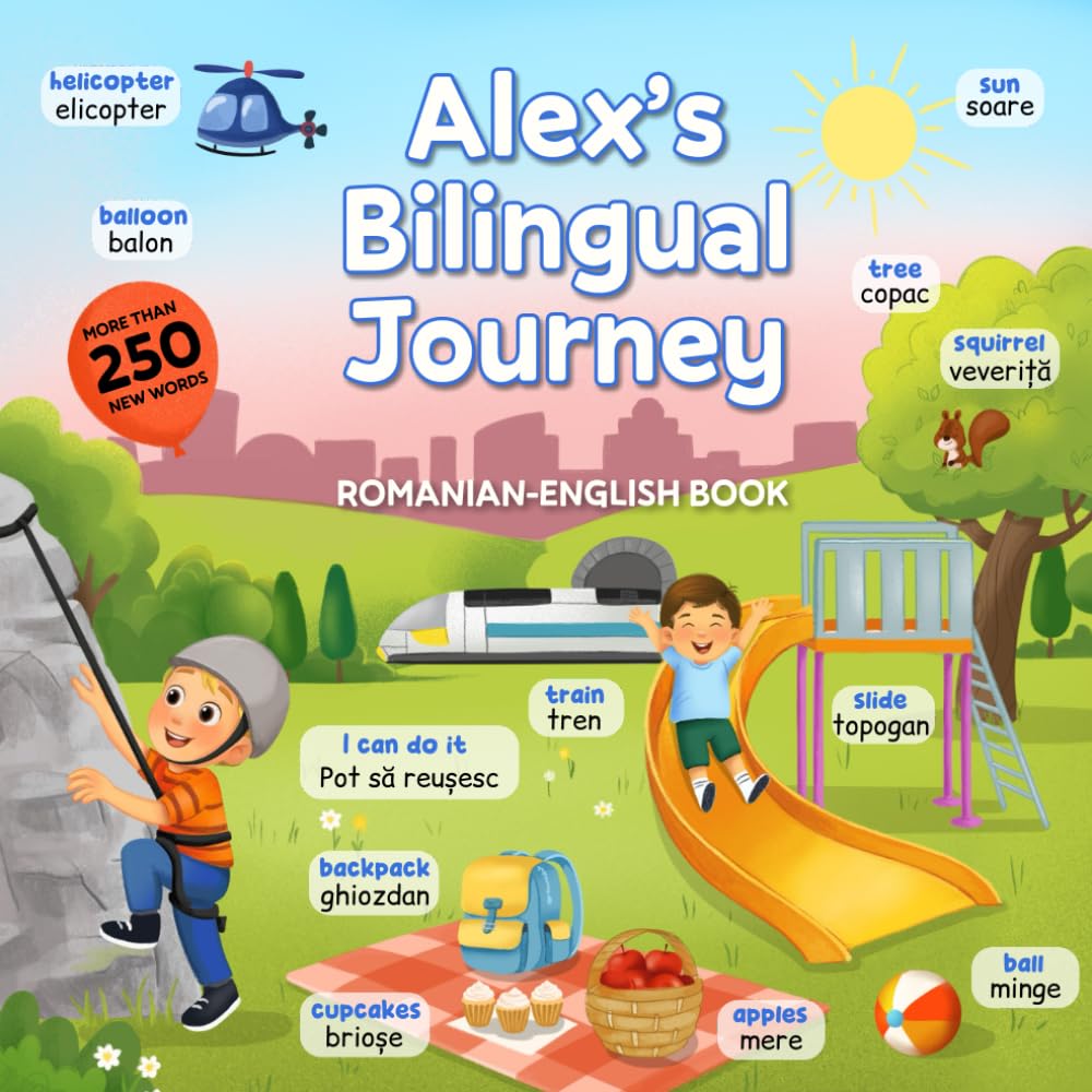 Alex's Bilingual Journey: Romanian-English Book