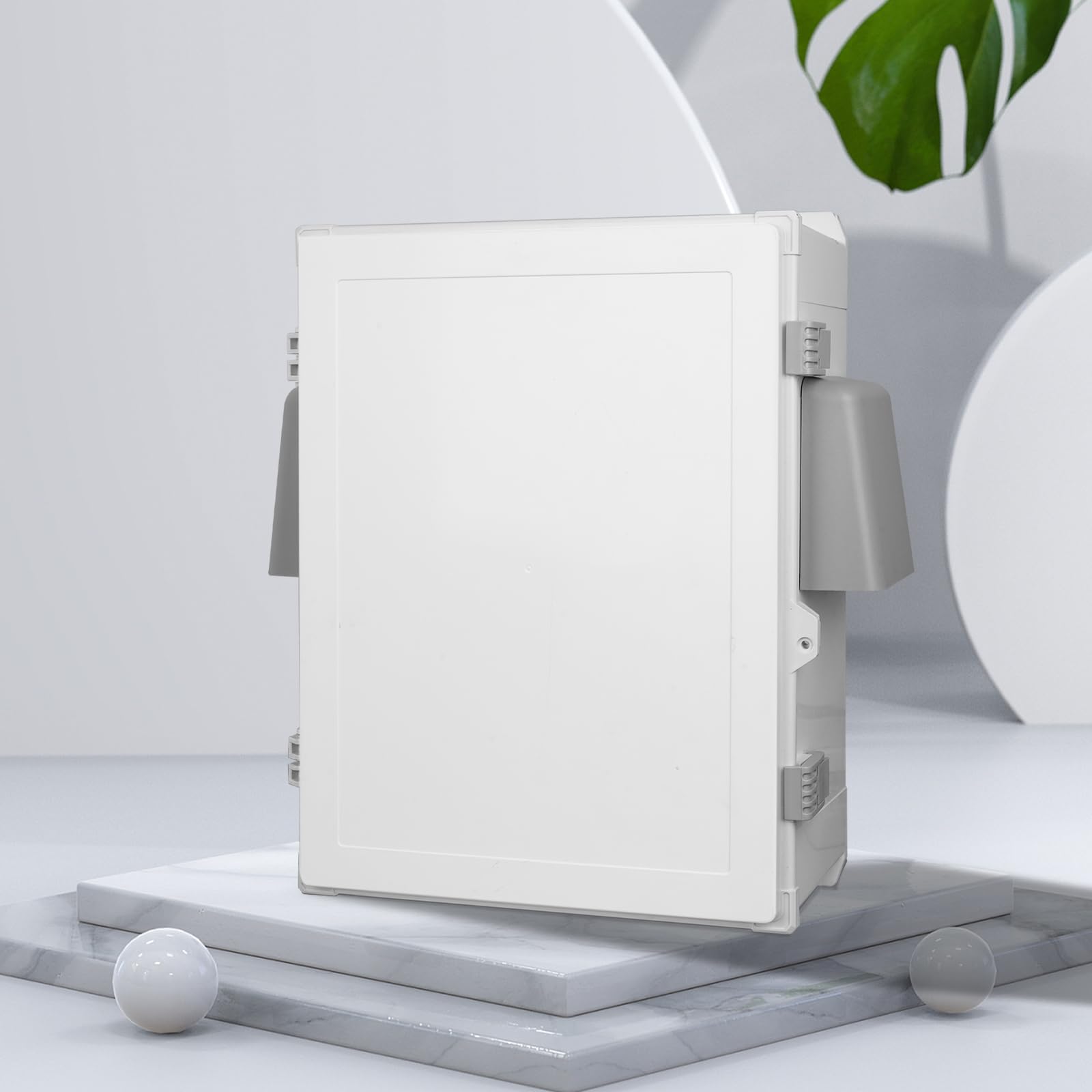 Verteilerdose,ABS-Kunststoffgehäuse Verteilerschrank Industriegehäuse Schaltkasten,Aufputz-Abzweigkasten,IP65 Wasserdicht Elektrische Abzweigdose Ausgestattet mit Ventilator - 460x320x160 MM