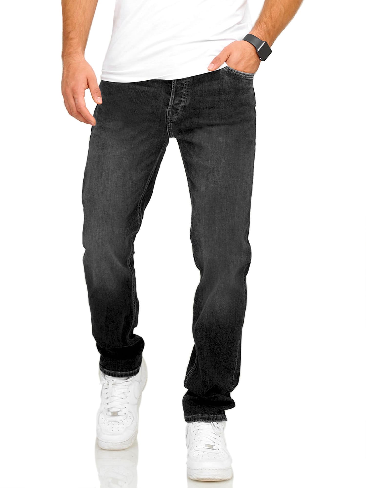JACK & JONES Herren Jeans Mike ARIS Comfort Fit Denim Herrenhose